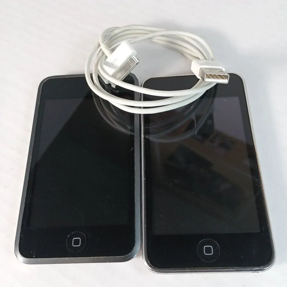 Lot of 2 Apple iPod Black 8GB A1288 and A1213 16GB WORKING Or Parts
